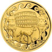 Niue 100 Dollars Elizabeth II Romulus and Remus 2022 CM Proof HP ROMULUS A REMUS coin reverse Niue 100 Dollars Elizabeth II Romulus and Remus 2022 CM Proof HP ROMULUS A REMUS coin reverse