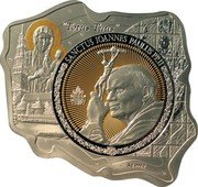 Niue 100 Dollars John Paulus II Maximus 2014  Proof TOTUS TUUS SANCTUS JOANNES PAULUS II AG 999.9 coin reverse Niue 100 Dollars John Paulus II Maximus 2014  Proof TOTUS TUUS SANCTUS JOANNES PAULUS II AG 999.9 coin reverse