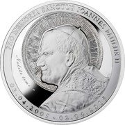 Niue 1500 Dollars Pro Memoria 2015  Proof PRO MEMORIA SANCTUS IOANNES PAULUS II NOLITE TIMERE 02.04.2005 – 02.04.2015 coin reverse Niue 1500 Dollars Pro Memoria 2015  Proof PRO MEMORIA SANCTUS IOANNES PAULUS II NOLITE TIMERE 02.04.2005 – 02.04.2015 coin reverse