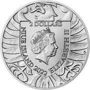 Niue 2 Dollars Elizabeth II -Czech Lion 2022 CM Bullion 2 DOLLARS IRB NIUE ISLAND 2022 ELIZABETH II CM coin obverse
