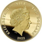 Niue Two Dollars Mawson's Antarctic Expedition 2022  Proof ELIZABETH II NIUE TWO DOLLARS IRB 2022 coin obverse Niue Two Dollars Mawson's Antarctic Expedition 2022  Proof ELIZABETH II NIUE TWO DOLLARS IRB 2022 coin obverse