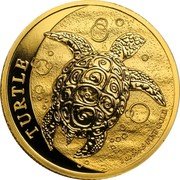 Niue 200 Dollars (Hawksbill Sea Turtle) TURTLE 1 OZ 999.9 FINE GOLD coin reverse Niue 200 Dollars (Hawksbill Sea Turtle) TURTLE 1 OZ 999.9 FINE GOLD coin reverse