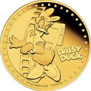 Niue 25 Dollars (Daisy Duck) DAISY DUCK 1/4 OZ 9999 GOLD ©DISNEY coin reverse Niue 25 Dollars (Daisy Duck) DAISY DUCK 1/4 OZ 9999 GOLD ©DISNEY coin reverse