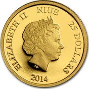 Niue 25 Dollars (Minnie Mouse) ELIZABETH II NIUE 25 DOLLARS IRB 2014 coin obverse Niue 25 Dollars (Minnie Mouse) ELIZABETH II NIUE 25 DOLLARS IRB 2014 coin obverse
