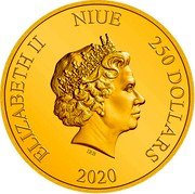 Niue 250 Dollars Star Wars TM - Death Star 2022 ELIZABETH II NIUE 250 DOLLARS 2022 coin obverse Niue 250 Dollars Star Wars TM - Death Star 2022 ELIZABETH II NIUE 250 DOLLARS 2022 coin obverse