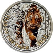 Niue 50 Cents (Year of the Tiger) YEAR OF THE TIGER 2022 coin reverse Niue 50 Cents (Year of the Tiger) YEAR OF THE TIGER 2022 coin reverse