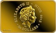 Niue 50 Dollars (Moses and the Burning Bush) ELIZABETH II NIUE 2015 IRB 50 DOLLARS AU 999.9 coin obverse Niue 50 Dollars (Moses and the Burning Bush) ELIZABETH II NIUE 2015 IRB 50 DOLLARS AU 999.9 coin obverse