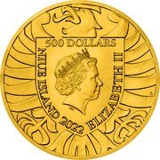 Niue 500 Dollars Elizabeth II Czech Lion 2022 CM Bullion 500 DOLLARS IRB NIUE ISLAND 2022 ELIZABETH II CM coin obverse