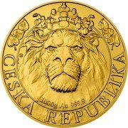 Niue 8000 Dollars (Czech lion) 1000 G AU 999.9 ČESKÁ REPUBLIKA coin reverse Niue 8000 Dollars (Czech lion) 1000 G AU 999.9 ČESKÁ REPUBLIKA coin reverse