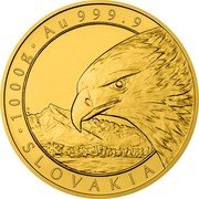 Niue 8000 Dollars Golden Eagle 2022 CM Bullion 1000 G AU 999.9 CM MD SLOVAKIA coin reverse Niue 8000 Dollars Golden Eagle 2022 CM Bullion 1000 G AU 999.9 CM MD SLOVAKIA coin reverse