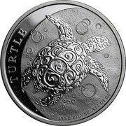 Niue One Dollar Hawksbill Turtle 2016  TURTLE FINE SILVER .999 1/2 OZ coin reverse Niue One Dollar Hawksbill Turtle 2016  TURTLE FINE SILVER .999 1/2 OZ coin reverse