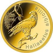 Niue Two Dollars Fifty Cents White-tailed eagle 2022  Proof HALIAEETUS ALBICILLA coin reverse Niue Two Dollars Fifty Cents White-tailed eagle 2022  Proof HALIAEETUS ALBICILLA coin reverse