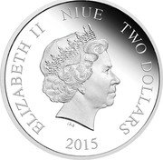 Niue Two Dollars (Cinderella) ELIZABETH II NIUE TWO DOLLARS IRB 2015 coin obverse