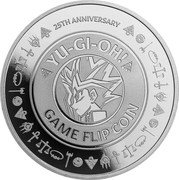 Niue Two Dollars (Game Flip Coin) 25TH ANNIVERSARY YU-GI-OH! GAME FLIP COIN coin reverse