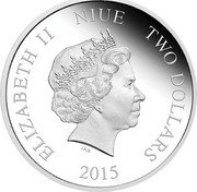 Niue Two Dollars Snow White 2015  Proof ELIZABETH II NIUE TWO DOLLARS IRB 2015 coin obverse