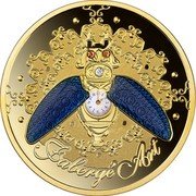 Niue 1 Dollar (Beetle Watch) FABERGE ART coin reverse Niue 1 Dollar (Beetle Watch) FABERGE ART coin reverse