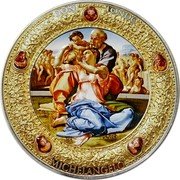 Niue 10 Dollars (Doni Tondo) DONI TONDO MICHELANGELO coin reverse Niue 10 Dollars (Doni Tondo) DONI TONDO MICHELANGELO coin reverse