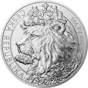 Niue 10 Dollars (Elizabeth II - Czech Lion) ČESKÁ REPUBLIKA 5 OZ AG 999 coin reverse Niue 10 Dollars (Elizabeth II - Czech Lion) ČESKÁ REPUBLIKA 5 OZ AG 999 coin reverse