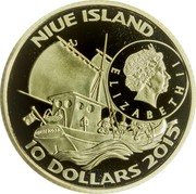 Niue 10 Dollars (Kurrakurradoot Island) NIUE ISLAND ELIZABETH II HOPPETOSSA 10 DOLLARS 2015 coin obverse