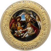 Niue 10 Dollars (Madonna of the Magnificat) MADONNA OF THE MAGNIFICAT SANDRO BOTTICELLI coin reverse