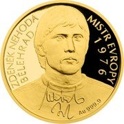 Niue 10 Dollars (Zdenek Nehoda) ZDENĚK NEHODA MISTR EVROPY BĚLEHRAD 1976 AU 999.9 coin reverse Niue 10 Dollars (Zdenek Nehoda) ZDENĚK NEHODA MISTR EVROPY BĚLEHRAD 1976 AU 999.9 coin reverse