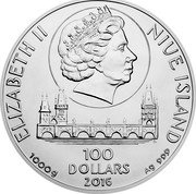 Niue 100 Dollars (Charles IV) ELIZABETH II NIUE ISLAND CM 100 DOLLARS 1000G 2016 AG 999 coin obverse Niue 100 Dollars (Charles IV) ELIZABETH II NIUE ISLAND CM 100 DOLLARS 1000G 2016 AG 999 coin obverse