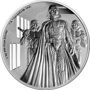 Niue 100 Dollars (Darth Vader) 1 KG 999 FINE SILVER © & TM LUCASFILM LTD. coin reverse Niue 100 Dollars (Darth Vader) 1 KG 999 FINE SILVER © & TM LUCASFILM LTD. coin reverse