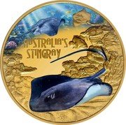Niue 100 Dollars (Deadly & Dangerous - Stingray) AUSTRALIA'S STINGRAY coin reverse Niue 100 Dollars (Deadly & Dangerous - Stingray) AUSTRALIA'S STINGRAY coin reverse