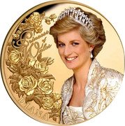 Niue 100 Dollars (Diana) DIANA coin reverse Niue 100 Dollars (Diana) DIANA coin reverse