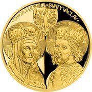 Niue 100 Dollars St. Ludmila and St. Wenceslas 2021 ♛Cᴍ ELIZABETH II NIUE ISLAND 100 DOLLARS 2021 FZ AU 999,9 2 OZ CM IRB coin obverse Niue 100 Dollars St. Ludmila and St. Wenceslas 2021 ♛Cᴍ ELIZABETH II NIUE ISLAND 100 DOLLARS 2021 FZ AU 999,9 2 OZ CM IRB coin obverse