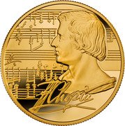 Niue 15 Dollars Fryderyk Chopin 2016 mw Proof FCHOPIN coin reverse Niue 15 Dollars Fryderyk Chopin 2016 mw Proof FCHOPIN coin reverse