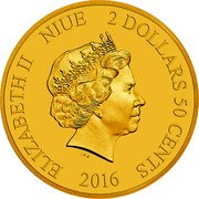 Niue 2 Dollars 50 Cents (The Band Concert) ELIZABETH II NIUE 2 DOLLARS 50 CENTS IRB 2016 coin obverse Niue 2 Dollars 50 Cents (The Band Concert) ELIZABETH II NIUE 2 DOLLARS 50 CENTS IRB 2016 coin obverse