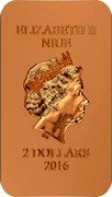 Niue 2 Dollars (Alexander Nevsky) ELIZABETH II NIUE IRB 2 DOLLARS 2016 coin obverse Niue 2 Dollars (Alexander Nevsky) ELIZABETH II NIUE IRB 2 DOLLARS 2016 coin obverse