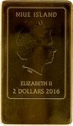 Niue 2 Dollars Bridal Procession on the Hardangerfjord 2016  NIUE ISLAND IRB ELIZABETH II 2 DOLLARS 2016 coin obverse