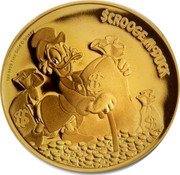 Niue 200 Dollars Scrooge McDuck 2015  Proof $CROOGE MCDUCK 1 OZ 9999 FINE GOLD ©DISNEY coin reverse Niue 200 Dollars Scrooge McDuck 2015  Proof $CROOGE MCDUCK 1 OZ 9999 FINE GOLD ©DISNEY coin reverse