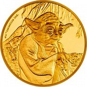 Niue 200 Dollars (Yoda) 1 OZ 9999 FINE GOLD © & TM LUCASFILM LTD. coin reverse Niue 200 Dollars (Yoda) 1 OZ 9999 FINE GOLD © & TM LUCASFILM LTD. coin reverse