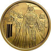 Niue 25 Dollars Darth Vader 2016  Proof 1/4 OZ 9999 FINE GOLD © & TM LUCASFILM LTD. coin reverse Niue 25 Dollars Darth Vader 2016  Proof 1/4 OZ 9999 FINE GOLD © & TM LUCASFILM LTD. coin reverse