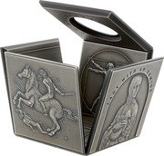 Niue 25 Dollars Leonardo da Vinci 2015 mw Antique Finish MONA LISA LADY WITH AN ERMINE coin reverse Niue 25 Dollars Leonardo da Vinci 2015 mw Antique Finish MONA LISA LADY WITH AN ERMINE coin reverse