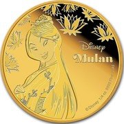 Niue 25 Dollars (Mulan) DISNEY MULAN ©DISNEY 1/4 OZ 9999 FINE GOLD coin reverse Niue 25 Dollars (Mulan) DISNEY MULAN ©DISNEY 1/4 OZ 9999 FINE GOLD coin reverse