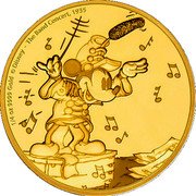 Niue 25 Dollars (The Band Concert) 1/4 OZ 9999 GOLD © DISNEY - THE BAND CONCERT, 1935 coin reverse Niue 25 Dollars (The Band Concert) 1/4 OZ 9999 GOLD © DISNEY - THE BAND CONCERT, 1935 coin reverse