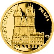 Niue 5 Dollars Tynsky temple Praga 2021 CM Proof TÝNSKÝ CHRÁM PRAHA TE coin reverse Niue 5 Dollars Tynsky temple Praga 2021 CM Proof TÝNSKÝ CHRÁM PRAHA TE coin reverse