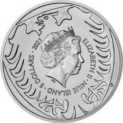 Niue 5 Dollars (Czech Lion. Elizabeth II) ELIZABETH II NIUE ISLAND 5 DOLLARS 2021 CM IRB coin obverse Niue 5 Dollars (Czech Lion. Elizabeth II) ELIZABETH II NIUE ISLAND 5 DOLLARS 2021 CM IRB coin obverse
