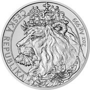 Niue 5 Dollars (Czech Lion. Elizabeth II) ČESKÁ REPUBLIKA 2 OZ AG 999 coin reverse Niue 5 Dollars (Czech Lion. Elizabeth II) ČESKÁ REPUBLIKA 2 OZ AG 999 coin reverse