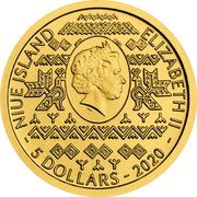 Niue 5 Dollars (Golden Eagle - Elizabeth II) NIUE ISLAND ELIZABETH II IRB 5 DOLLARS - 2020 coin obverse Niue 5 Dollars (Golden Eagle - Elizabeth II) NIUE ISLAND ELIZABETH II IRB 5 DOLLARS - 2020 coin obverse