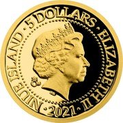 Niue 5 Dollars Hluboka nad Vltavou 2021 CM Proof NIUE ISLAND 5 DOLLARS ELIZABETH II CM IRB 2021 coin obverse Niue 5 Dollars Hluboka nad Vltavou 2021 CM Proof NIUE ISLAND 5 DOLLARS ELIZABETH II CM IRB 2021 coin obverse