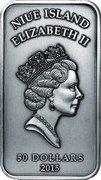 Niue 50 Dollars (Dresden Frauenkirche) ELIZABETH II NIUE ISLAND 50 DOLLARS 2015 coin obverse Niue 50 Dollars (Dresden Frauenkirche) ELIZABETH II NIUE ISLAND 50 DOLLARS 2015 coin obverse