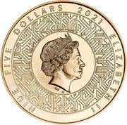 Niue Five Dollars (Elizabeth II Microprocessor) NIUE FIVE DOLLARS 2021 ELIZABETH II IRB MW coin obverse Niue Five Dollars (Elizabeth II Microprocessor) NIUE FIVE DOLLARS 2021 ELIZABETH II IRB MW coin obverse