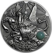 Niue Five Dollars (Metatron) AΩ METATRON coin reverse Niue Five Dollars (Metatron) AΩ METATRON coin reverse