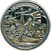 Niue Five Dollars (Vasco da Gama) VASCO DA GAMA 2 OZ 999 FINE SILVER coin reverse Niue Five Dollars (Vasco da Gama) VASCO DA GAMA 2 OZ 999 FINE SILVER coin reverse