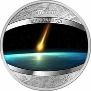 Niue One Dollar (Muonionalusta) .999 METEORITE MUONIONALUSTA 31.1 G coin reverse Niue One Dollar (Muonionalusta) .999 METEORITE MUONIONALUSTA 31.1 G coin reverse